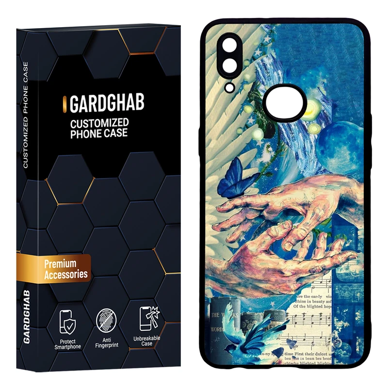 کاور گارد قاب مدل دور ژله ای هنری مناسب برای گوشی موبایل سامسونگ Galaxy A10s