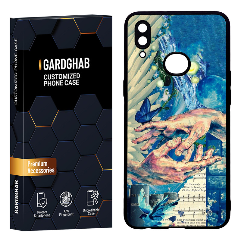 کاور گارد قاب مدل دور ژله ای هنری مناسب برای گوشی موبایل سامسونگ Galaxy A10s