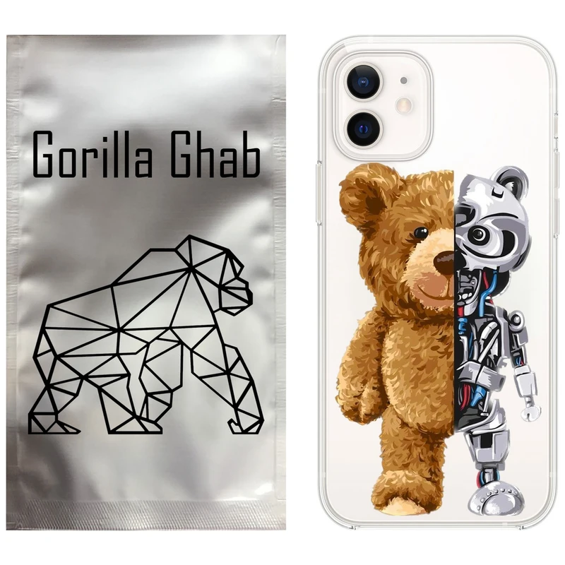 کاور گوریلا قاب مدل CLG کد 40 طرح خرس مناسب برای گوشی موبایل اپل iPhone 12
