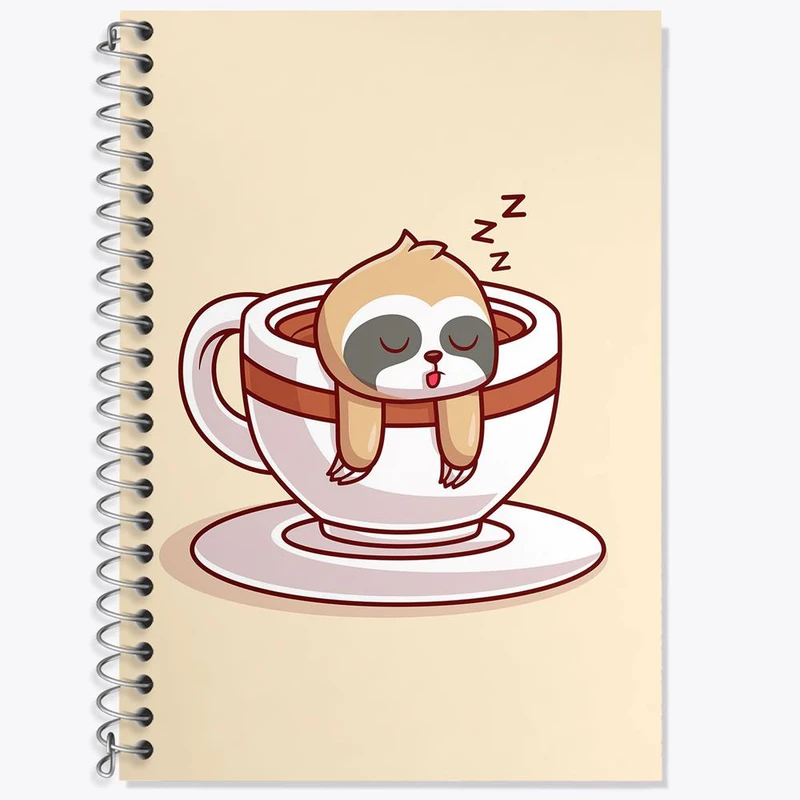 دفتر لغت 50 برگ خندالو مدل تنبل کد 26197