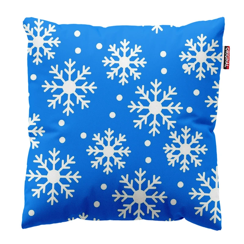 کوسن پاد آفرین طرح زمستون و برف کد 2449 سایز 30*30 سانتی متر