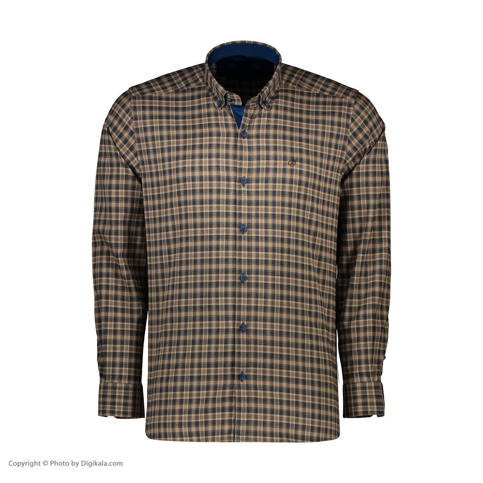 پیراهن آستین بلند مردانه برندس مدل 60104C02 - - 3