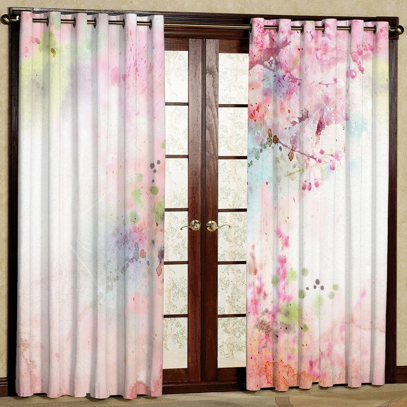 پرده مدل آبرنگی مخمل پانچی کد 2222 سایز 200x140 سانتی متر