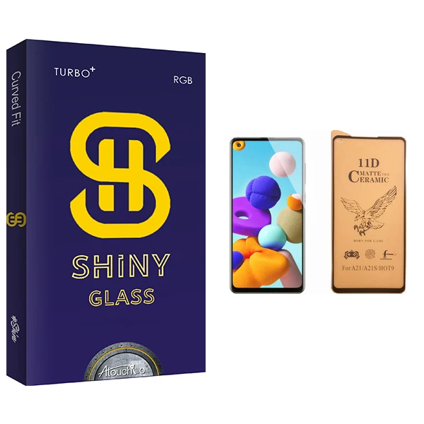 محافظ صفحه نمایش سرامیکی آتوچبو مدل Shiny Glass مناسب برای گوشی موبایل سامسونگ Galaxy A21s