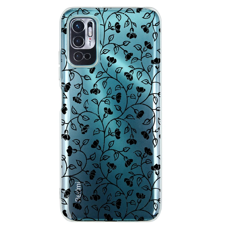 کاور مگافون طرح گل مدل C42-B مناسب برای گوشی موبایل شیائومی Redmi Note 10 5G 