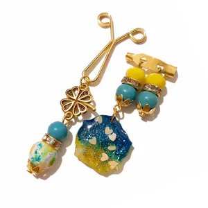 ست گیره روسری و سنجاق سینه زنانه مدل PM055