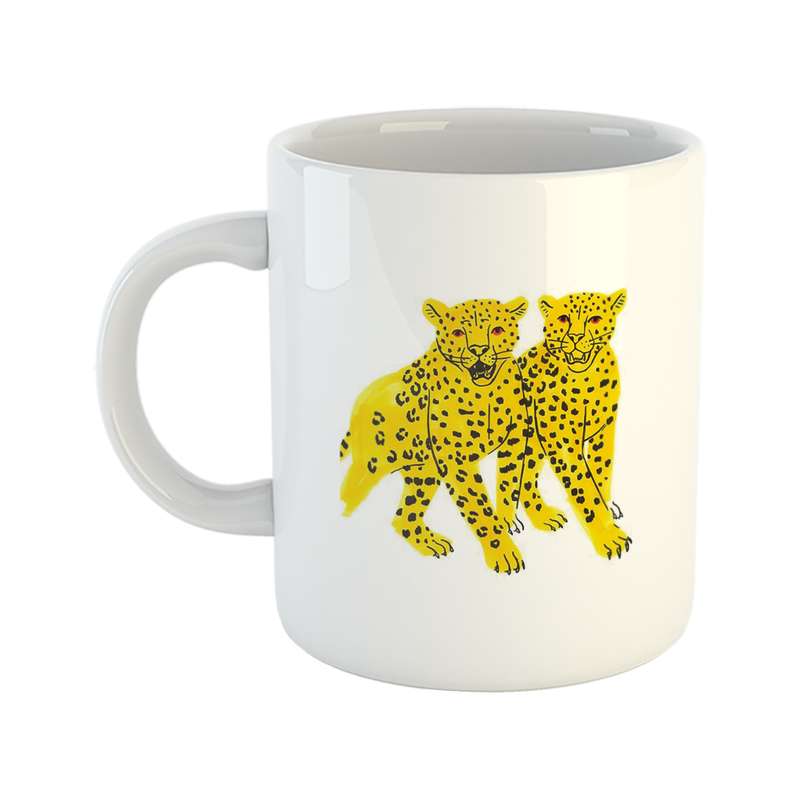 ماگ طرح کارتونی مدل پلنگ