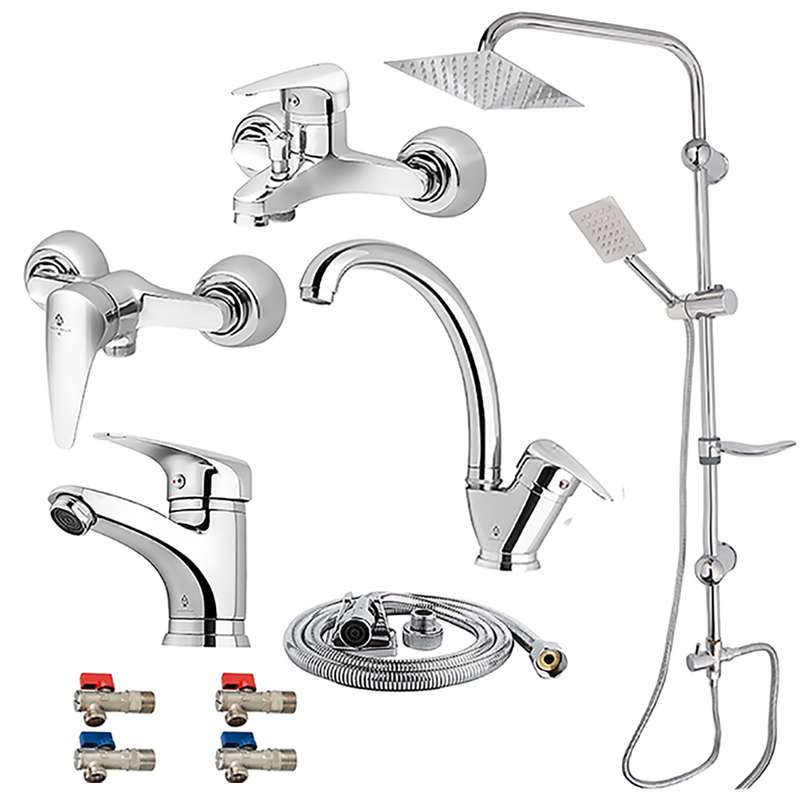 ست شیرآلات آکوا ریس مدل کارن قهرمان تک 2024 مجموعه 10عددی