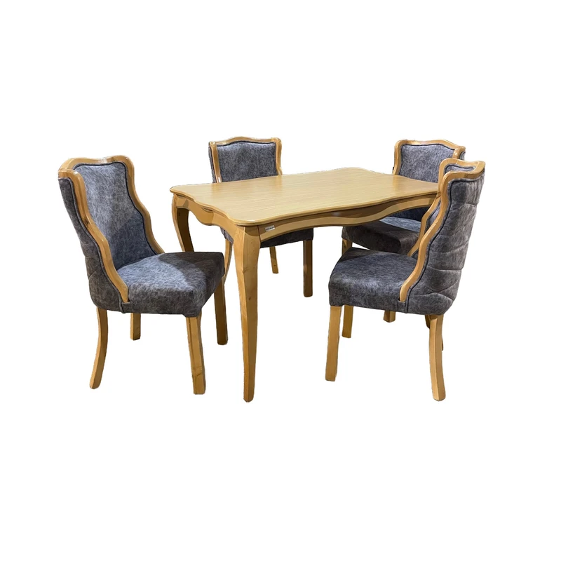 میز و صندلی ناهارخوری چهار نفره گالری چوب آشنایی مدل Khod-Dokht-Flmngo4