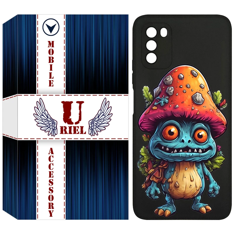 کاور یوریل قاب مدل KSH کد 47 طرح قارچ مناسب برای گوشی موبایل شیائومی Poco M4 Pro 4G