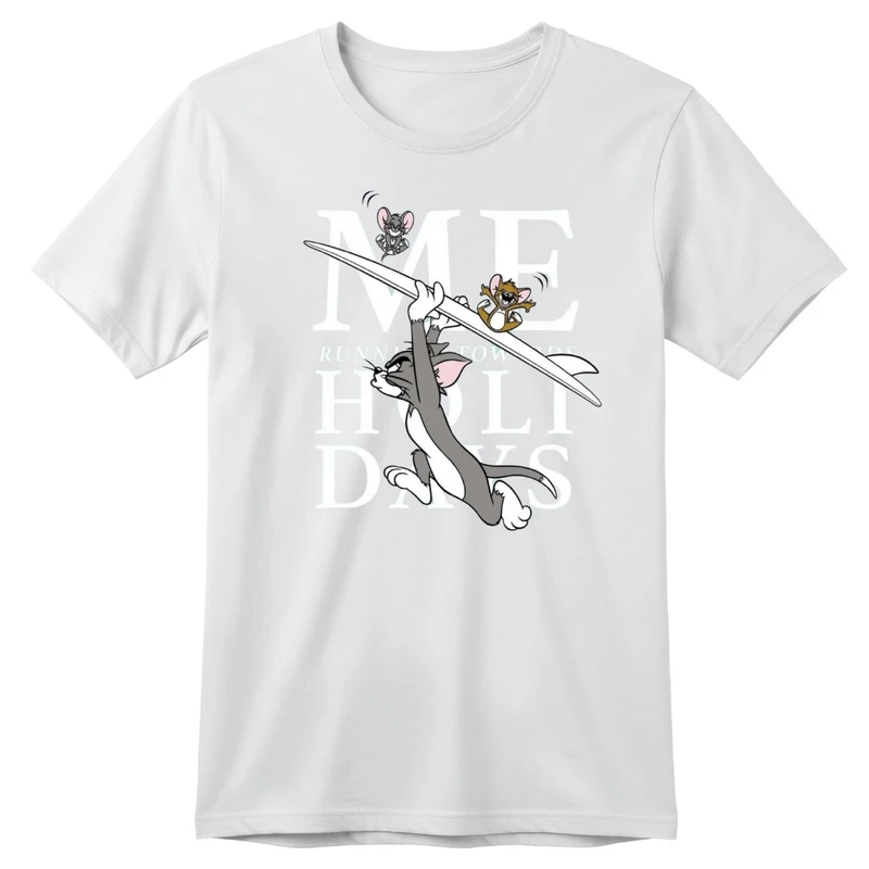 تی‌شرت آستین کوتاه بچگانه مدل تام و جری کد p5 