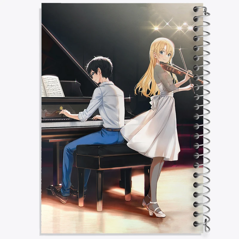 دفتر مشق 100 برگ خندالو طرح آریما و کائوری دروغ تو در آوریل کد 32458