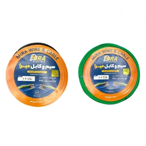 سیم برق افشان 1 در 1.5 و 1 در 2.5 میرا  کد 2.5G - 1.5BK بسته دو عددی