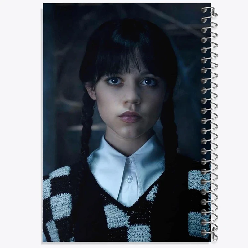 دفتر ژورنال نویسی 50 برگ خندالو مدل نقطه ای طرح ونزدی Wednesday کد 22045