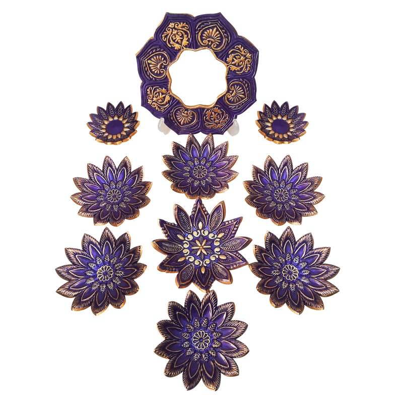 مجموعه ظروف هفت سین 10پارچه کد A46