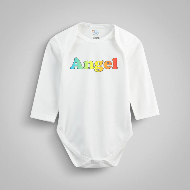 بادی آستین بلند نوزادی نیل کوک مدل Angel