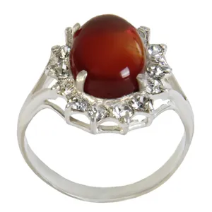   انگشتر نقره زنانه بازرگانی میلادی کد AW-013