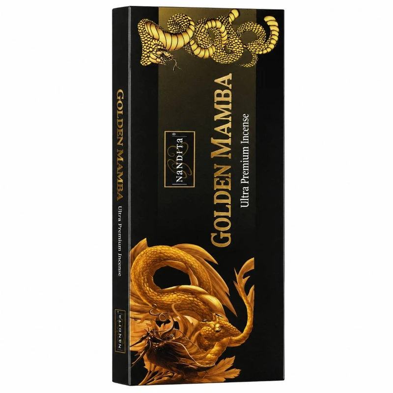 عود دستساز ناندیتا مدل Golden mamba مامبای طلایی رایحه ادکلن بسته 30 عددی