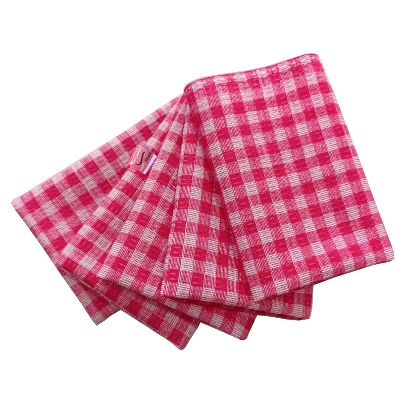 دستمال نظافت خانه و آشپزخانه میکروفایبر اسپی توره مدل چهارخانه بسته 5 عددی