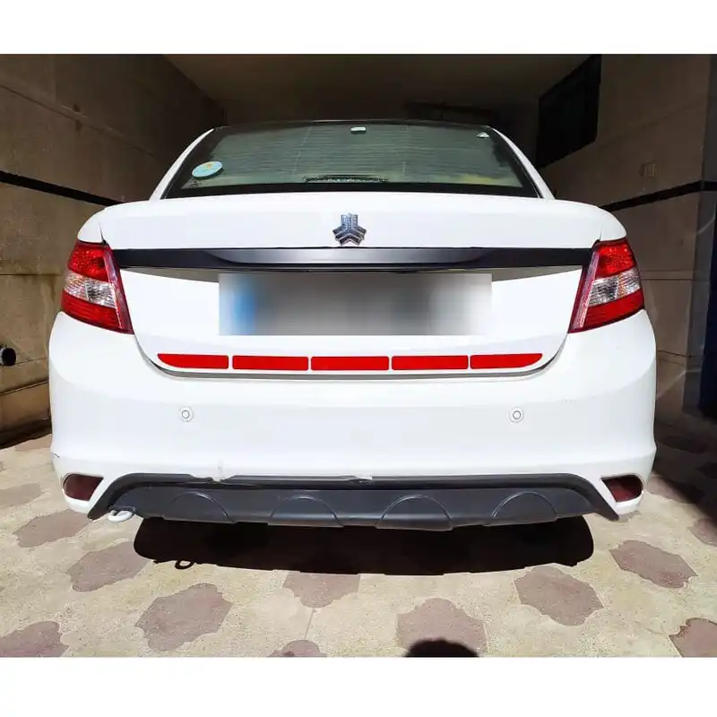 برچسب شبرنگ سپر عقب خودرو رفلکتر کد SR5B7Y مناسب برای ساینا مجموعه 4 عددی