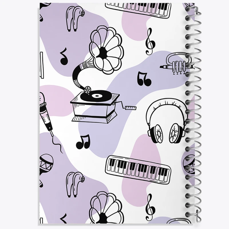 دفتر نقاشی 50 برگ خندالو طرح موزیک کد N379