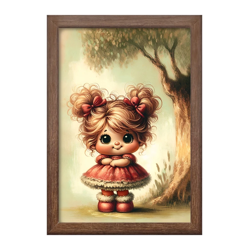 تابلو خندالو طرح دخترانه کیوت کد F5541