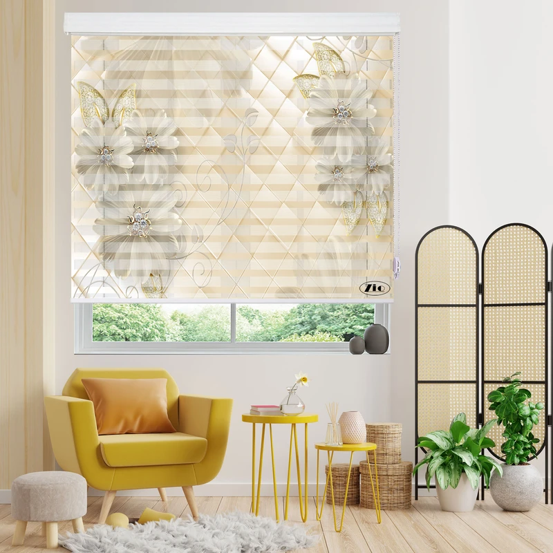 پرده زبرا زیو مدل 3D-1209 سایز 200x150 سانتی متر