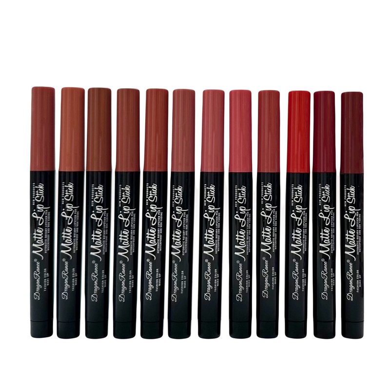 رژ لب مدادی دراگون رانی مدل AR مجموعه 12 عددی