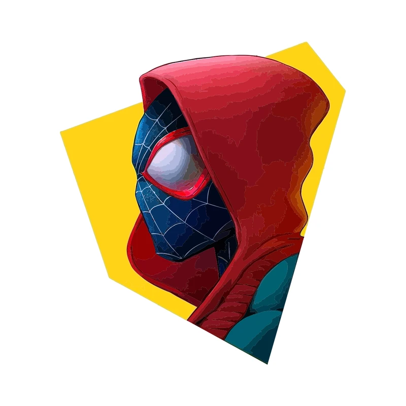 برچسب لپ تاپ پویا مارکت طرح مرد عنکبوتی کد 2325