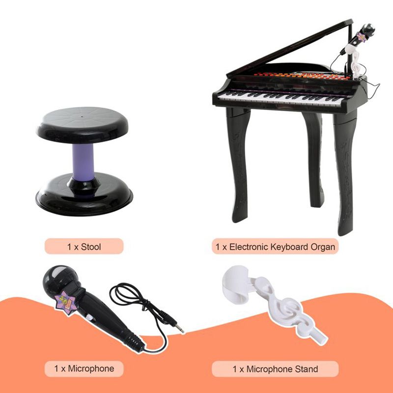 اسباب بازی موزیکال مدل پیانو پایه دار و میکروفون کد 88022 -  - 29