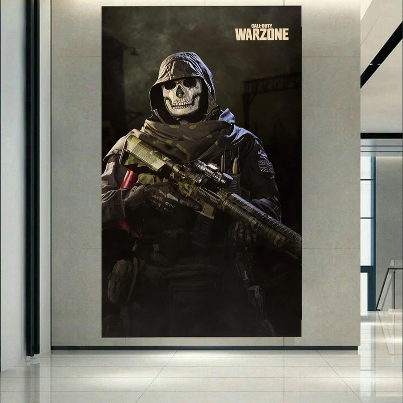 پوستر پارچه ای طرح گیم مدل Call Of Duty Warzone کد AR18800