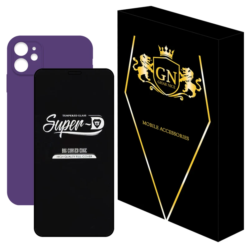 کاور قاب نایس مدل 2SDL مناسب برای گوشی موبایل اپل iPhone 11 به همراه محافظ صفحه نمایش