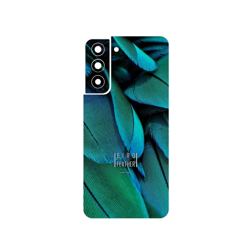 برچسب پوششی ماهوت مدل Green Feather مناسب برای گوشی موبایل سامسونگ Galaxy S21 FE 5G