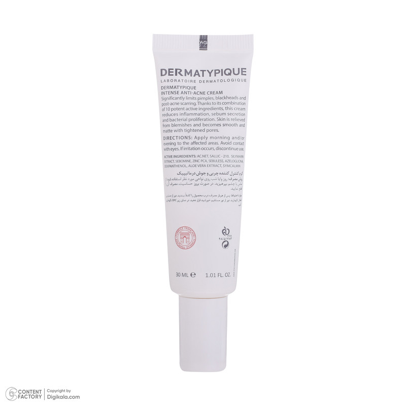 کرم ضد جوش درماتیپیک مدل ACNEIQUE حجم 30 میلی لیتر