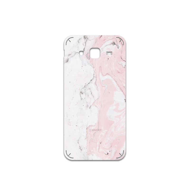 برچسب پوششی ماهوت مدل Blanco-Pink-Marble مناسب برای گوشی موبایل سامسونگ Galaxy J5