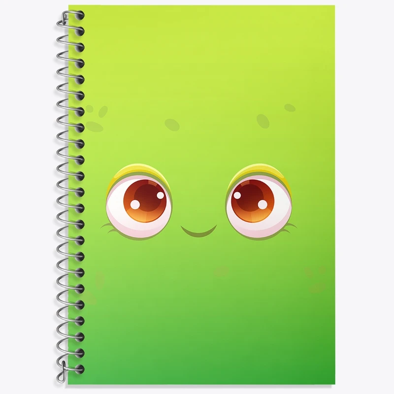 دفتر زبان 50 برگ خندالو مدل سه خط طرح ایموجی بامزه کد N993