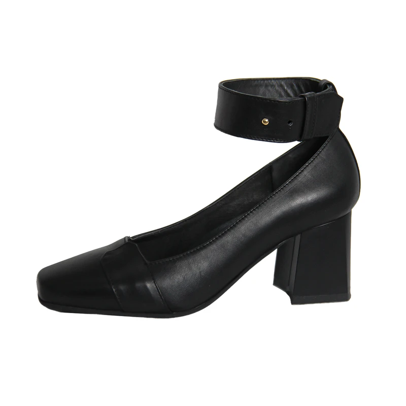 کفش پاشنه‌دار زنانه مدل چرم طبیعی کد 519