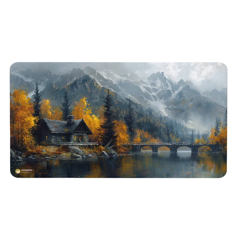 ماوس پد هومرو مدل MX2672 طرح نقاشی کوهستان پاییزی