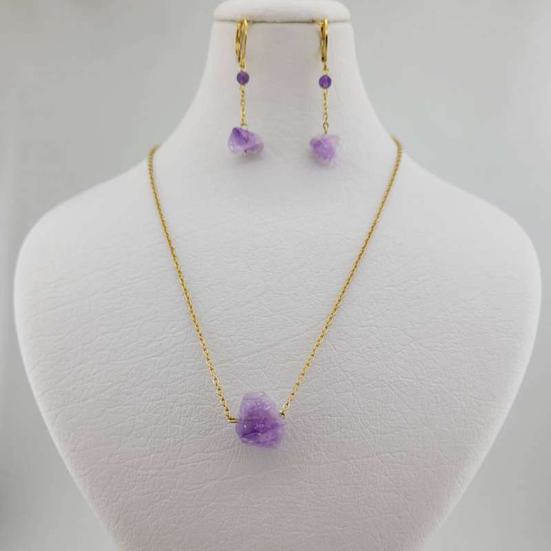 نیم ست زنانه مدل سنک آمیتیست کد 212 نیم ست زنانه مدل سنک آمیتیست کد 212