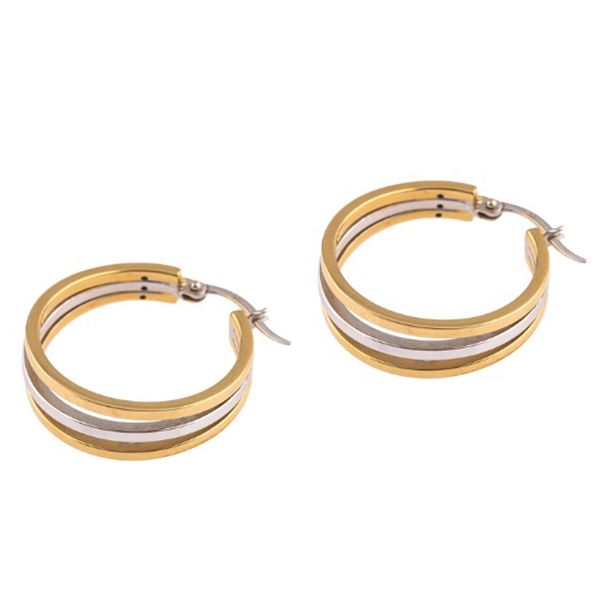 گوشواره طلا 18 عیار زنانه دوست خوب مدل dk529  -  - 1