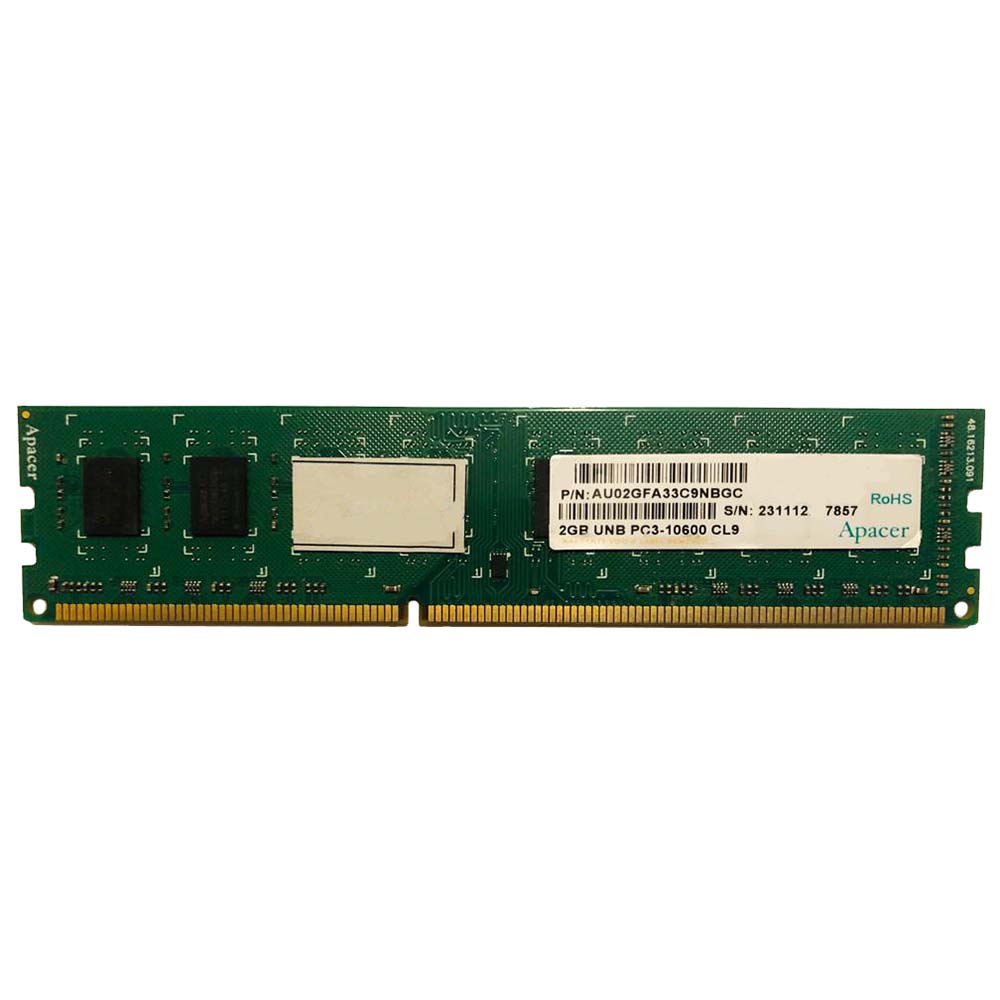 رم دسکتاپ DDR3 تک کاناله 1333 مگاهرتز CL9 اپیسر مدل AU02GFA33C9NBGC ظرفیت 2 گیگابایت