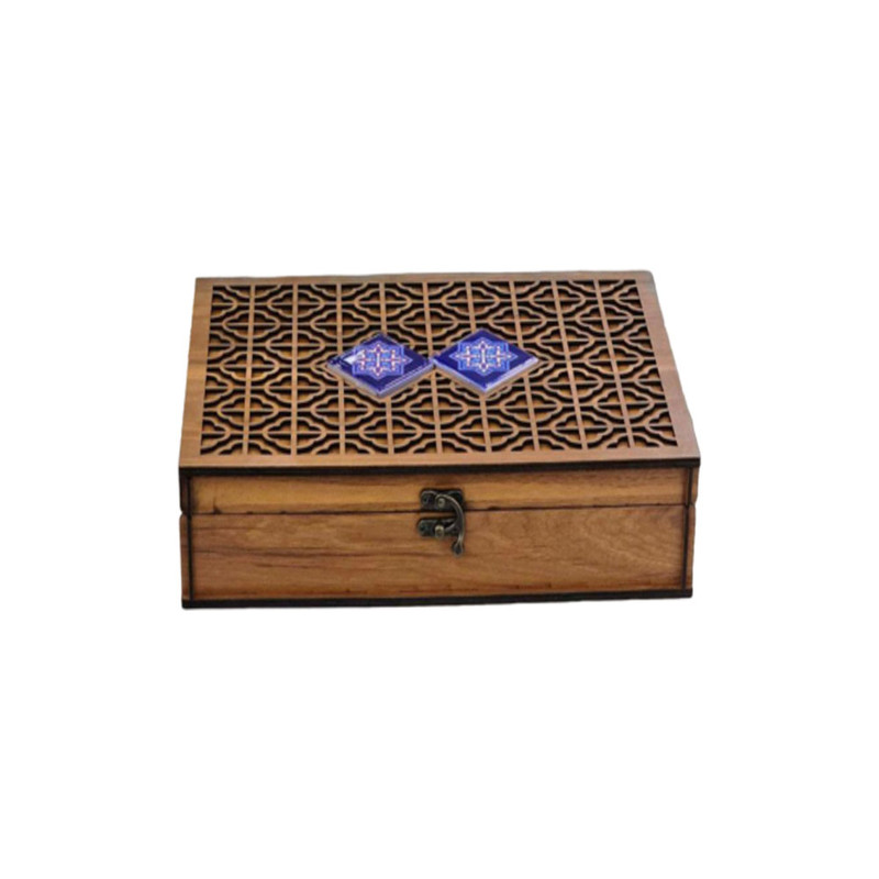 جعبه چای کیسه ای مدل درب کاشی کد 145