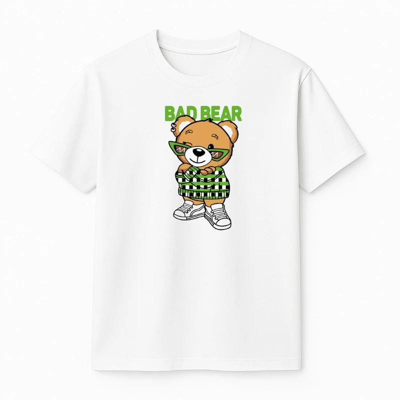 تی‌شرت آستین کوتاه پسرانه مدل خرس بد 