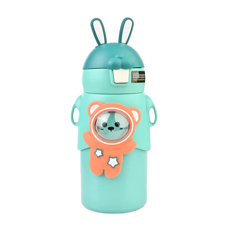 قمقمه کودک مدل نی دار کد MDSS-AU3288 گنجایش 0.5 لیتر