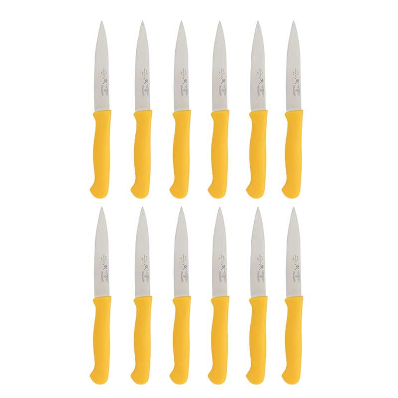 چاقو پناهنده مدل دم دستی پلاستیکی تخت سایز 4 بسته 12 عددی 