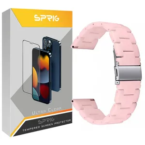 بند اسپریگ مدل Resine مناسب برای ساعت هوشمند سامسونگ Galaxy Watch 4 40mm / Watch 4 44mm / Watch 5 40mm / Watch 5 44mm / Watch 6 40mm / Watch 6 44mm