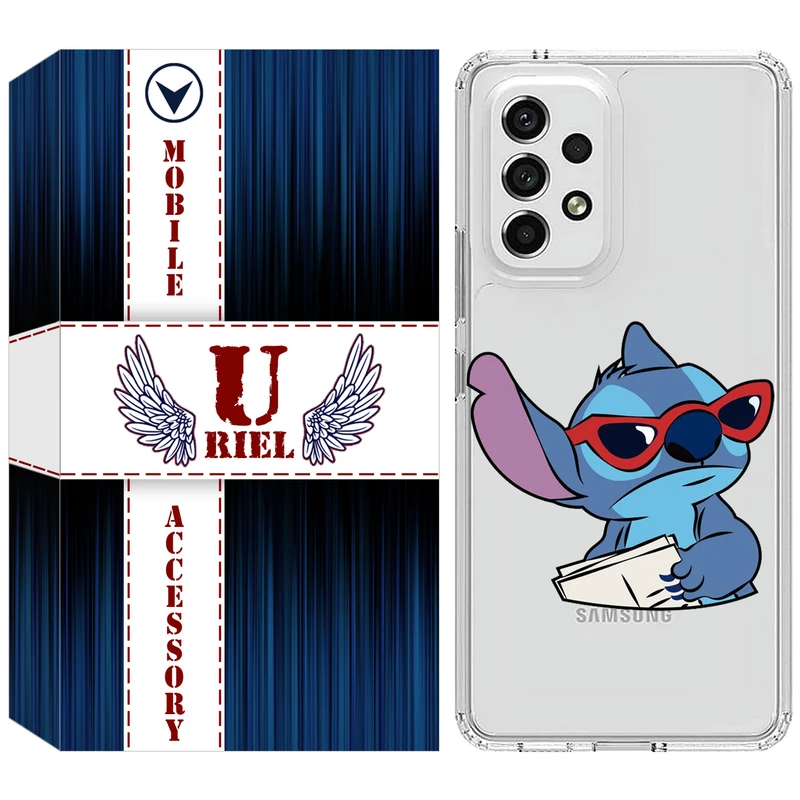 کاور یوریل مدل Clear کد 69 طرح  استیچ مناسب برای گوشی موبایل سامسونگ Galaxy A13 4G