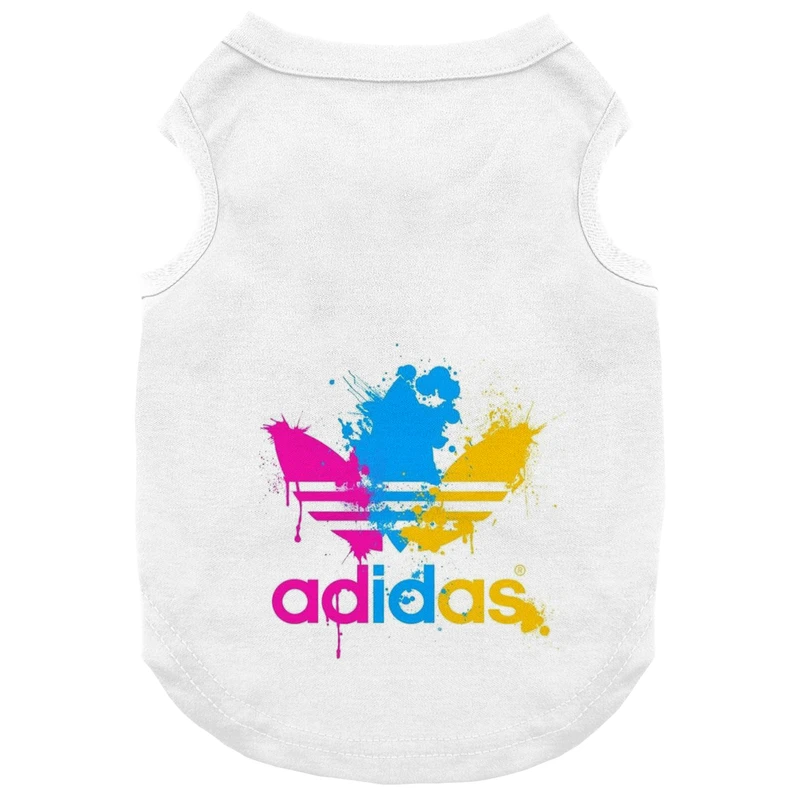 لباس سگ و گربه 27 طرح Adidas Colorful کد MH950 سایز M