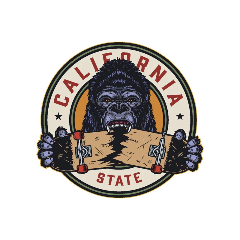 برچسب بدنه خودرو رایسان طرح گوریل کد st055