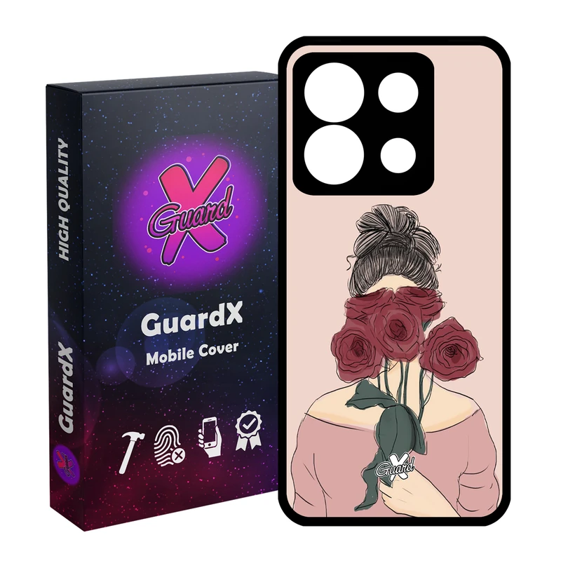 کاور گارد ایکس طرح دختر مدل Glass10284 مناسب برای گوشی موبایل شیائومی Redmi Note 13 5G